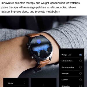 2025 Pulse Physiotherapy Medical Grade Smart Watch Men ECG+PPG Blood Sugar Fat Uric Acid BMI Body Fat Health Monitor Smartwatch
