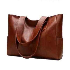 Vintage Large Capacity Tote Bag, Retro Vegan Shoulder Bag, Women’s Casual Handbag For Commute