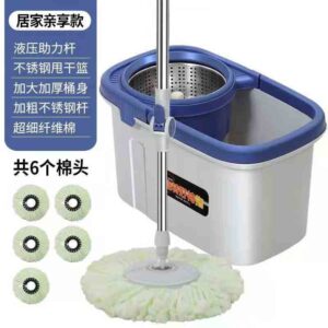 Automatic Spin Mop Hand Free Household Wooden Floor Cleaning Microfiber Pads Floor Mops With Bucket Magic Bathroom Accessories