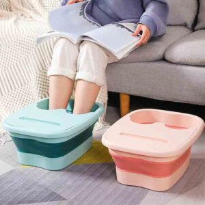 Foldable Footbath Massage Bucket Soaking Bucket Folding Basin Spa Foot Bath Bucket Household Sauna Bathtub Pedicure Bath Bathtub