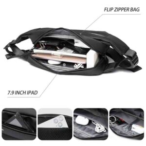 Waterproof Chest Bag, Solid Men’s Crossbody Bag, Daily Phone Shoulder Bag, Travel Sports Sling Bag, Trend Men Fanny Pack