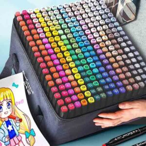 24-80 Colors Double Headed Oily Art Marker Pen Set for Draw Sketching Oily Tip Based Markers Graffiti Manga School Art Supplies