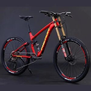 downhill bike dual shock absorption