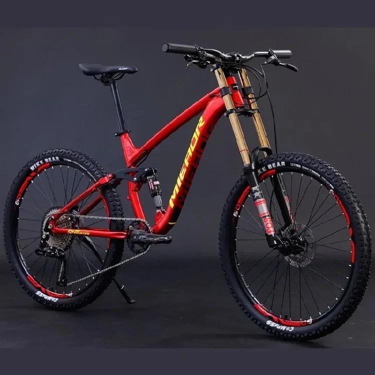 downhill bike dual shock absorption