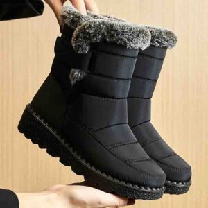 Women’s Boots 2025 Trend Winter Shoes For Woman Winter Boots Ankle Low Heels Botas Mujer Waterproof Snow Boots With Fur Shoes