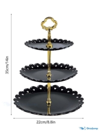 3 Layer Cake Stand Fruit Plate Tray Display Birthday Party Dessert Wedding