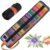 50/72-Piece Colored Pencil Set with Canvas Roll-Up Case – Perfect for Student Adult Coloring, Drawing, Sketching, and Crafting
