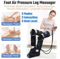 Foot Air Pressure Leg Massager promotes blood circulation, body massager, muscle relaxation, lymphatic drainage device 360°
