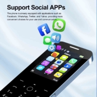 MKTEL M14 Feature Phone Four Sim Card Standby 2.4″ Screen 1100mAh Battery MP3 MP4 FM Radio Senior Phone